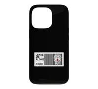 Carcasa para iPhone 13 Pro Programmer Leave Me Alone I Code Circuit Skull