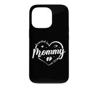 Carcasa para iPhone 13 Pro Promocionado a Mommy EST 2027 Pronto to be New Mom Finally Heart