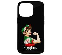 Carcasa para iPhone 13 Pro Proud Strong Iranian Girl Woman Girlfriend Iran Flag