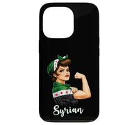 Carcasa para iPhone 13 Pro Proud Strong Syrian Girl Woman Girlfriend New Syria Flag