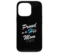 Carcasa para iPhone 13 Pro Proud To Be His Mom Transgender Pride Flag Trans Hijo