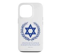 Carcasa para iPhone 13 Pro Psalms 122:6-9 Star of David Israel Bible Verse Hindi