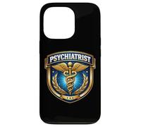 Carcasa para iPhone 13 Pro Psiquiatra Psiquiatría Médico Médico Caduceo Insignia MD