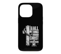 Carcasa para iPhone 13 Pro Puedo Hacer Todas Las Cosas a través de Cristo Filipenses 4 13