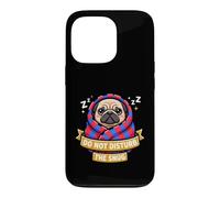 Carcasa para iPhone 13 Pro Pug Do Not Funny Disturb The Cute Snug Burrito Manta Perro