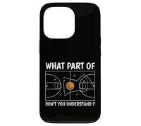 Carcasa para iPhone 13 Pro ¿Qué Parte de Don't You Understand Basketball Coach Funny
