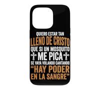 Carcasa para iPhone 13 Pro Quiero Estar Tan Lleno De Cristo Humor Cristiano Español