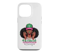 Carcasa para iPhone 13 Pro Quiet Luxury Taurus Afro Women Pink Green Cap Black Girl