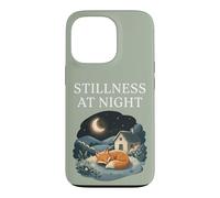 Carcasa para iPhone 13 Pro Quietud En La Noche Durmiendo Fox Acogedor Luna Calma Cottagecore