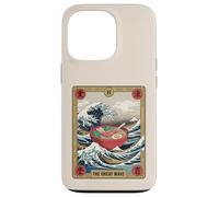 Carcasa para iPhone 13 Pro Ramen Bowl Surfing Tarot Card La Gran Ola Fuera de Kanagawa