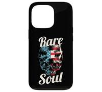Carcasa para iPhone 13 Pro Rare Soul Music Vintage USA Flag DJ Tocadiscos Vinilo Calavera
