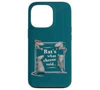 Carcasa para iPhone 13 Pro Rats What Cheese Said Dad Joke Juego de Palabras sobre Ratas