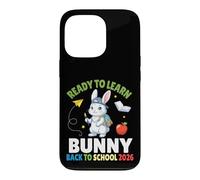 Carcasa para iPhone 13 Pro Ready To Learn Bunny Back To School 2026 Estudiante Niños Niñas