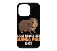 Carcasa para iPhone 13 Pro Realmente me Gustan los Conejillos de Indias Ok Cute Teddy Guinea Pig