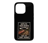 Carcasa para iPhone 13 Pro Red River Flows Take The Dirt Road Humor Adulto