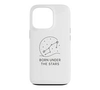 Carcasa para iPhone 13 Pro Regalo de astrología Born Under The Stars para fanáticos