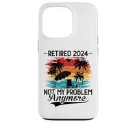 Carcasa para iPhone 13 Pro Retired 2024 Not My Problem Anymore - Funny Retirement 2024