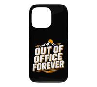 Carcasa para iPhone 13 Pro Retirement Funny Party Quote out of Office Forever