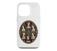 Carcasa para iPhone 13 Pro Retrato Ovalado de Las Seis Esposas de Enrique VIII Rey de Inglaterra