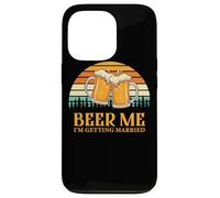 Carcasa para iPhone 13 Pro Retro Beer Me Getting Married Funny Drinking Team Beer Lover