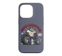 Carcasa para iPhone 13 Pro Retro Biker: Custom Motorcycles Lowbrow Wolf Rockabilly 50s