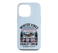 Carcasa para iPhone 13 Pro Retro Christmas Winter Vibes Ski Vacation Chalet Crew