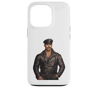 Carcasa para iPhone 13 Pro Retro Gay Leather Daddy Bear - Cuero Dom Biker Man