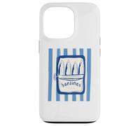 Carcasa para iPhone 13 Pro Retro Graphic Sardines Tinned Fish for Men and Women