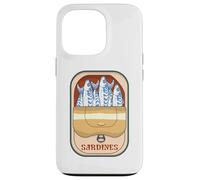 Carcasa para iPhone 13 Pro Retro Graphic Sardines Tinned Fish for Men and Women