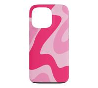 Carcasa para iPhone 13 Pro Retro Hot Pink Swirl Abstracto Estético Groovy 70s Boho Y2K