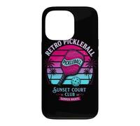 Carcasa para iPhone 13 Pro Retro Pickleball Sunset Court Club Ropa Vintage