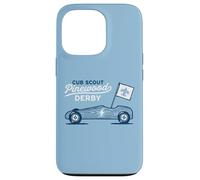 Carcasa para iPhone 13 Pro Retro Pinewood Derby Cub Scouts Racer Race Car Logo