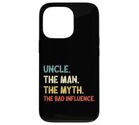 Carcasa para iPhone 13 Pro Retro Vintage Uncle The Man The Myth The Bad Influence