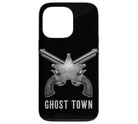 Carcasa para iPhone 13 Pro Revólveres Ghost Town Western Vintage Cowboy Outlaw