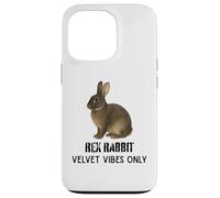 Carcasa para iPhone 13 Pro Rex Rabbit Velvet Vibes Solo para fanáticos de Mascotas y Animales