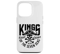 Carcasa para iPhone 13 Pro Rey de los Siete Mares Salvaje Abstracto Cráneo Real Gangs