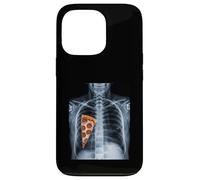 Carcasa para iPhone 13 Pro Rib Cage X-Ray Pizza Slice Funny Food Humor Anatomía