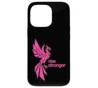 Carcasa para iPhone 13 Pro Rise Stronger Phoenix Design - Diseño Rosa neón