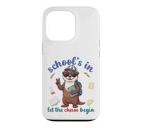Carcasa para iPhone 13 Pro River Otter Regreso a la Escuela Vibra Escuelas En Que Comience el Caos