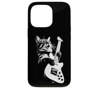 Carcasa para iPhone 13 Pro Rock Cat Playing Guitar - Funny Guitar Cat