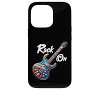 Carcasa para iPhone 13 Pro Rock On Guitar Band Funny Rock Guitarrista Niñas Niños Niños