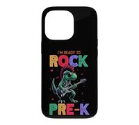 Carcasa para iPhone 13 Pro Rock The Pre-k, Guitarra Rock Dinosaurio, Amante de la Música, Divertido