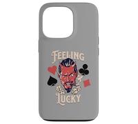 Carcasa para iPhone 13 Pro Rockabilly Feeling Lucky Devil Dice 50 Retro Vintage Casino