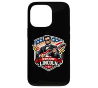 Carcasa para iPhone 13 Pro Rockin President Guitarra Día de la Independencia Americana EE.UU