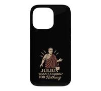 Carcasa para iPhone 13 Pro Romana Historia SPQR Julio César Latino Meme Idea de Regalo