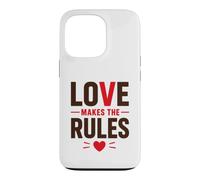 Carcasa para iPhone 13 Pro Romantic Couple Quote Valentine's Day Love Makes The Rules