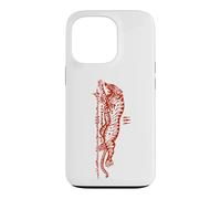 Carcasa para iPhone 13 Pro Sak Yant Suea Krajone Tigre Saltando Tatuaje Tailandia