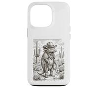 Carcasa para iPhone 13 Pro Salvaje Oeste Armadillo Forajido con Lazo