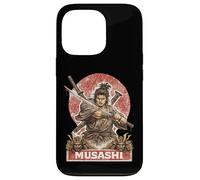 Carcasa para iPhone 13 Pro Samurai Warrior Musashi, Luchador de Espadas japonés