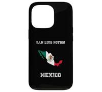 Carcasa para iPhone 13 Pro San Luis Potosi México Vintage México Bandera México Mapa Diseño